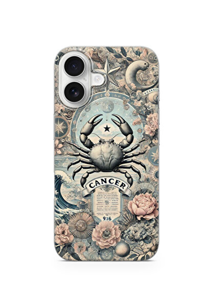 lelia حافظة هاتف شفافة متوافقة مع آيفون 16 بلس مطبوع |   المجموعة: زودياك ميو...