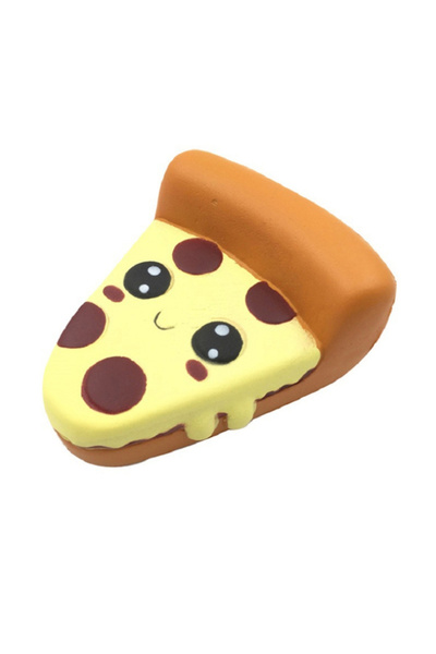 Choice بيتزا بنية جامبو لطيفة، لعبة ضغط ناعمة بطيئة الارتفاع، مصنوعة من البولي يوريثان، برائحة الخبز والكعك، مضادة للبكتيريا.