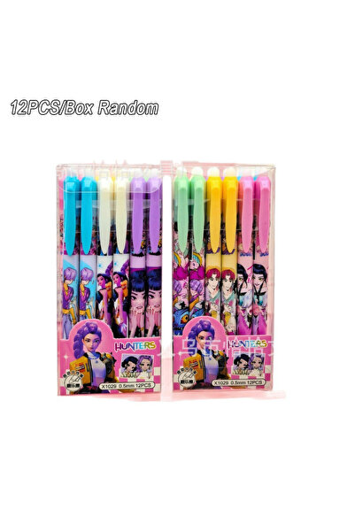 Choice 12PCS 12Pcs Kpop Demon Hunters Heat Erasable Pens Pen for Fabric Marking Pens Fabrics Markers No Gho