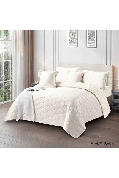 miral Double winter bedspread, plain with a fleece cover, 6 pieces, 220x240