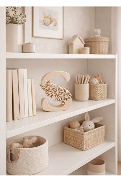 Kafs Store Bebek-Çocuk Odası İçin Dekoratif Harf-İsim ve Oda Dekoru-Raf & Mas...