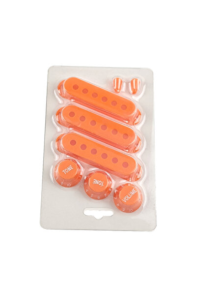 Choice1 Orange 48 50 52 White Single Coil ST Guitar kup Cover 2 Tone 1 Volume...