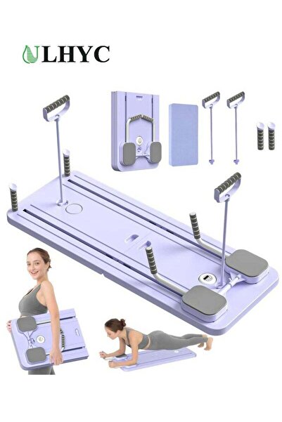 ULHYC Pilates Board - Pilates Reformer Set, Multi-Purpose Foldable Pilates Reformer Board for Home,
