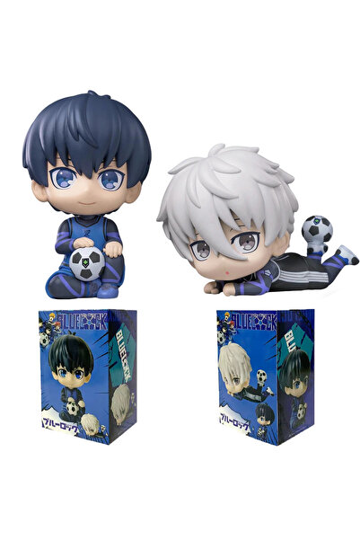 BANDAI 2pcs with box BLUE LOCK Action Figures Isagi Yoichi Nagi Seishiro Anim...