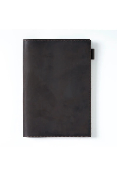 Choice A5 - Coffee Leather Cover for A5 A6 Journals Notebook Handmade Leather Notebook Cover with 88 Sheets