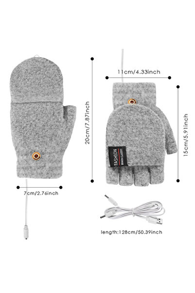 Choice قفازات كهربائية مدفأة تعمل بمنفذ USB، قفازات حرارية كهربائية تعمل بالل...