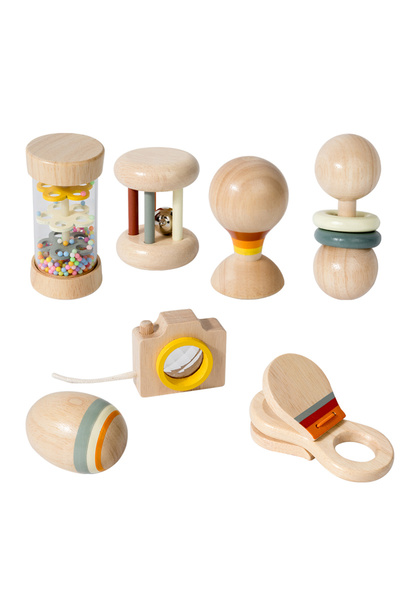 Choice Seven-piece set Infant and toddler wooden toys 7-piece set, listening ...