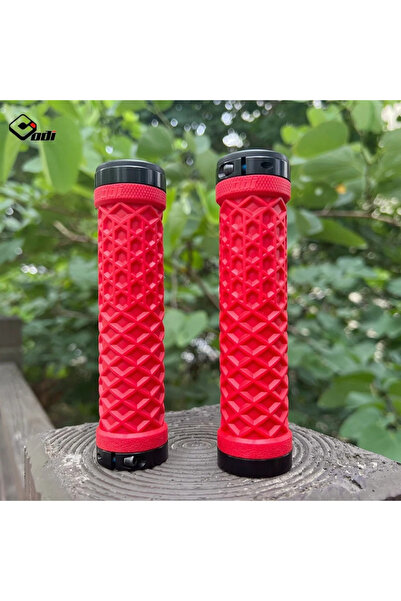 Choice Vans-Red ODI Van Lock-On Bike Grips Dual Lock Ring System with Silicon...