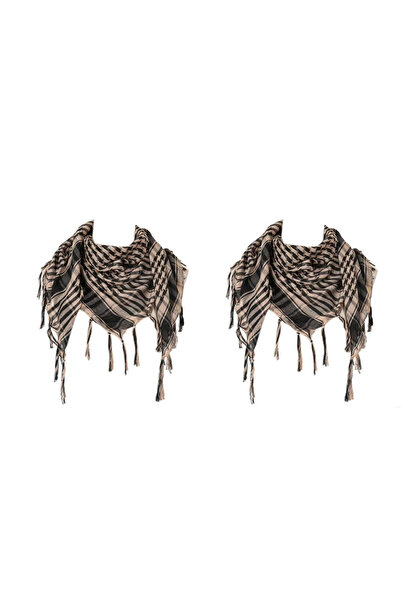 Choice قطعتان - طين، قطعة/قطعتان/3 قطع، كوفية، وشاح صحراوي تكتيكي، لفافة شماغ...