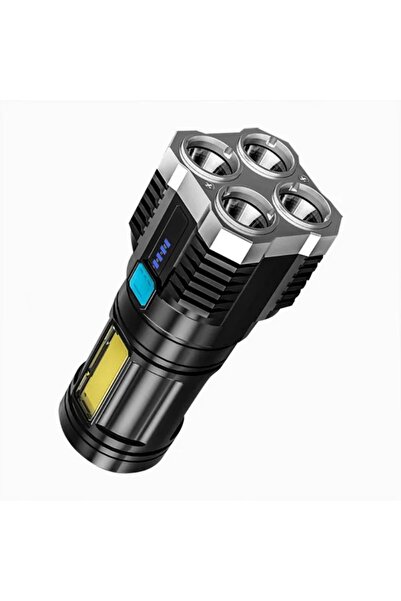 Choice black Outdoor Portable Enhancing Torch USB Rechargeable Outdoor Hiking and Exploration Experience Ve