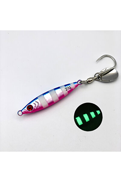 Choice 20g A Luminous 20g 30g 40g Testar Fishing Lures Metal Jig Blade Hook Inshore Jig Head Wobblers Bait