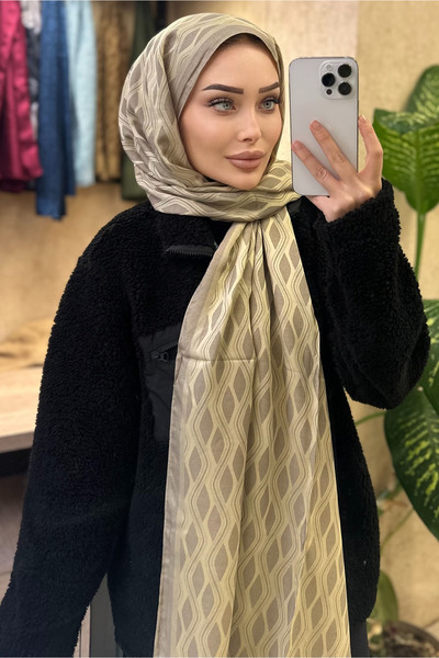 CUOCA LOUNGE Sarmal Desenli Çift Taraflı Kaşmir İpek Şal