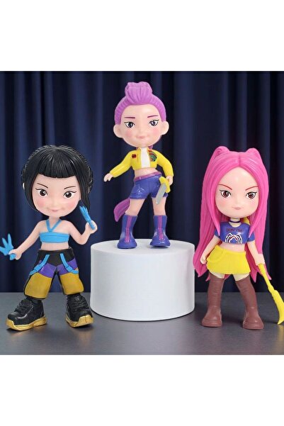 Choice 3pcs 15cm Large Size Q Version Kpop Devil Hunter Rumi Zoe Mira Anime Character PVC Collectible Toys