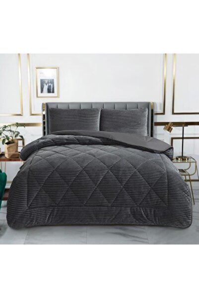 LARİS Duvet Set Anthracite 195X 215