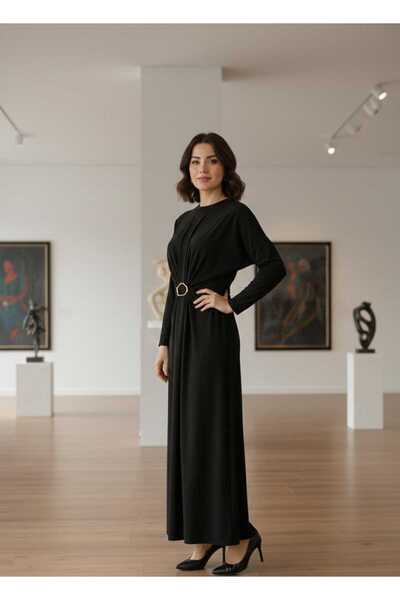 NevaMar Buckled Detailed Wrap Dress