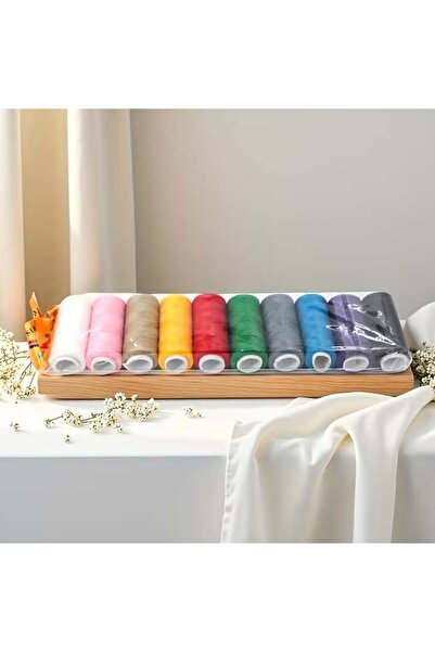 Choice ١٠ قطع من خيوط الخياطة بألوان عشوائية، ١٠ قطع من خيوط الخياطة بألوان عشوائية، بكرة خيوط خياطة، ماكينة تطريز يدوية