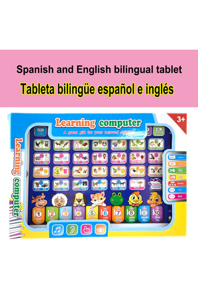 Choice جهاز لوحي لتعليم اللغة الإنجليزية والإسبانية، لعبة كمبيوتر محمول صغير ...