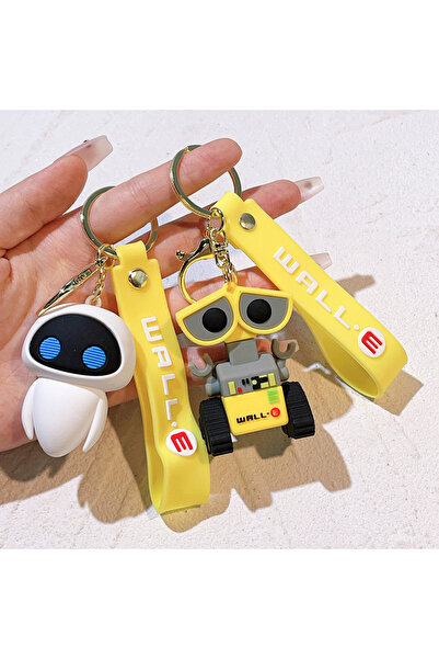 Choice سلسلة مفاتيح Wall-E Eve قطعتين، 6 سم، شارة كرتونية، روبوت لطيف، قصة Walle، قلادة، إكسسوارات، تعليقة حقيبة، مفتاح