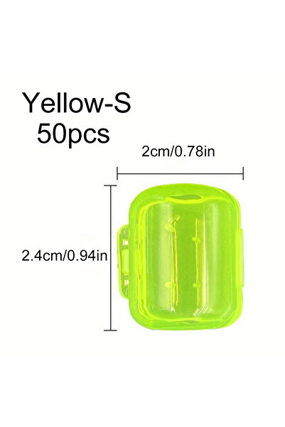 Choice Yellow-S-50pcs 50pcs Squid Jig Bait Protector Kit Squid Jig Hook Cover...