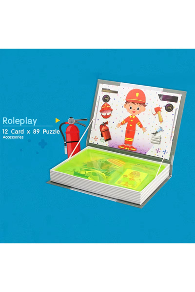 Choice1 ألعاب تركيب الصور ثلاثية الأبعاد الذكية للأطفال، كتاب ألغاز مغناطيسي،...