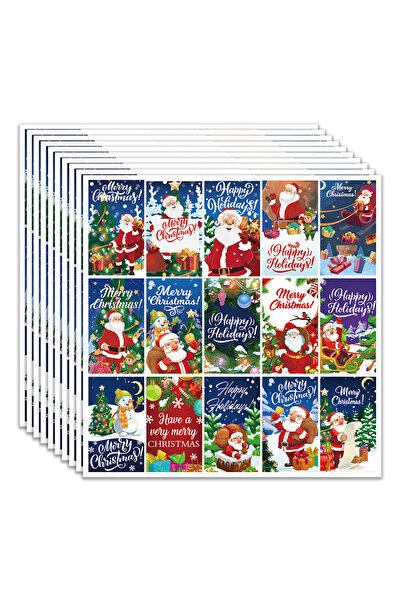 Choice مجموعة متنوعة من 150 قطعة من ملصقات عيد الميلاد