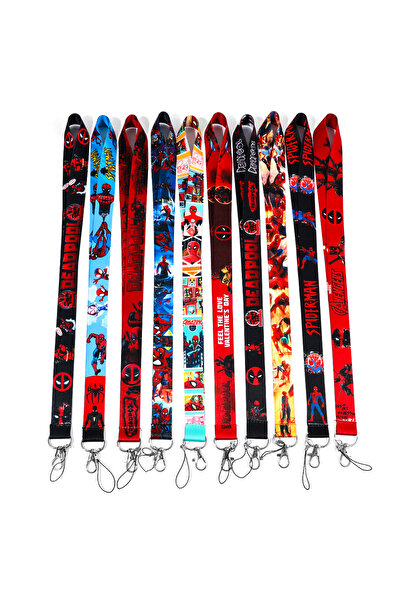 Choice 17.7in KC5720 10pcs Disney Stitch Lanyard Neck Strap Cartoon Keychain Wholesale for ID Badge Holder