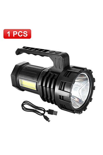 Choice مصباح يدوي أسود جديد 2025 بقوة 5000000 لومن، أقوى مصباح يدوي قابل لإعادة الشحن بتقنية LED، مثالي للتخييم والطوارئ في الهواء الطلق