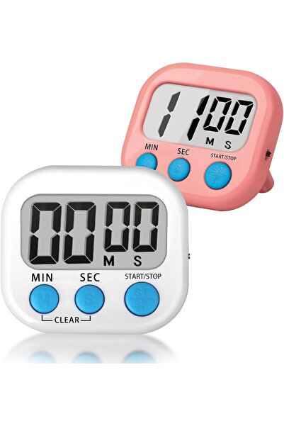 Arabest مؤقت ضبط، مؤقت متعدد الوظائف، حامل خلفي مرئي للمؤقت للطبخ والتعلم