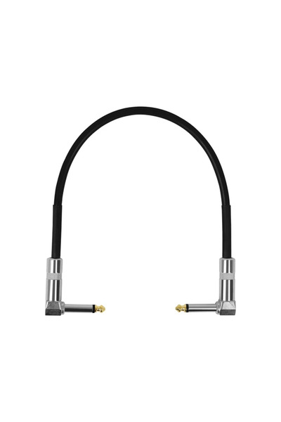 choice2 موصل دواسة تأثيرات جيتار أسود بطول 30 سم، عيار 24AWG، خالٍ من الأكسجي...