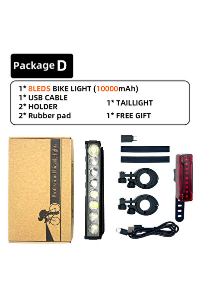 Choice مصباح دراجة أمامي من نوع Fivemi W608andTail - 17 مصباح LED، بطارية 100...