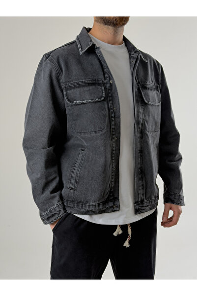 COCOPELLI Anthracite Men's Denim Jacket Coc2699