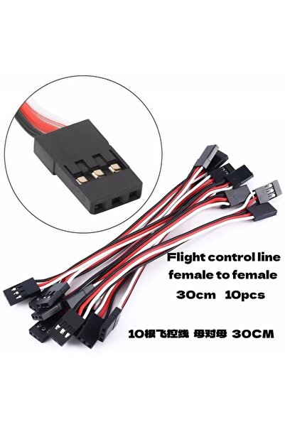 Choice 10pcs 30CM line Servo Cable, Flight Control Cable, Female-to-Female 3P...