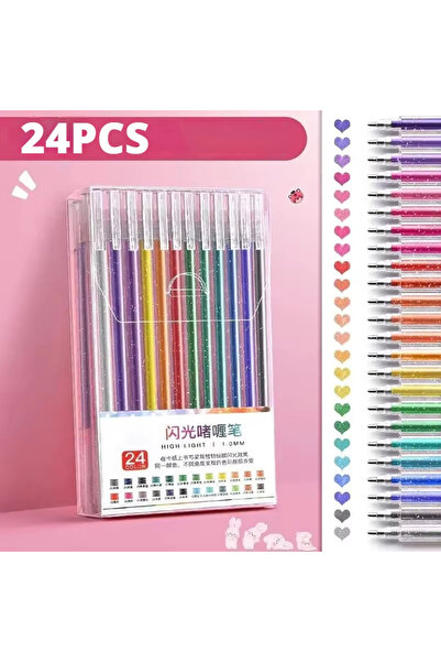 Choice Multi-Colored ZL--24 PCS 18/12pcs Glitter Gel Pens Set,Quick-Drying Me...