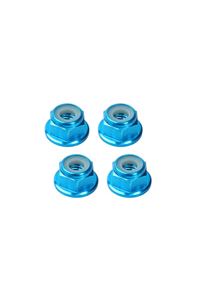 Choice 4 قطع من صواميل قفل العجلات المعدنية الزرقاء M4 لسيارات التحكم عن بعد ...