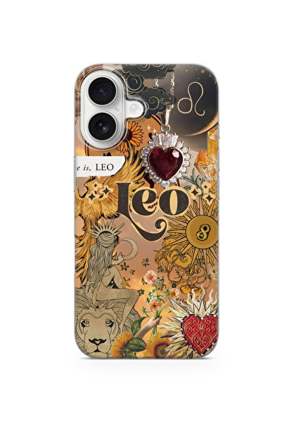 lelia حافظة هاتف شفافة متوافقة مع آيفون 16 مطبوع |   المجموعة: زودياك ميوز سي...