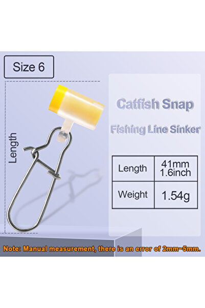 Choice Size6 FishTrip 25Pcs Fishing Line Slides for Sinker, Catfish Fishing Accessories for Drift Fishing &