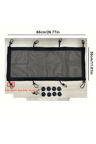 Choice black 8 Hole Socket Network Pocket, Under Desk Cable Management Net, Under Table Cord Management Mes