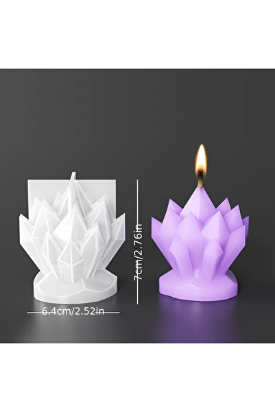 Choice 1pc crystal cluster Crystal cluster decorative resin silicone mold, resin casting mold (for candles
