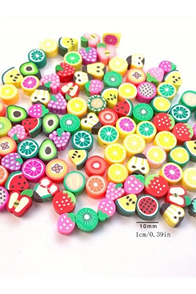 Choice 100pcs 100pcs Mixed Style Clay Fruit Beads Set for DIY Jewelry Making, Bracelets, Necklaces, Earring
