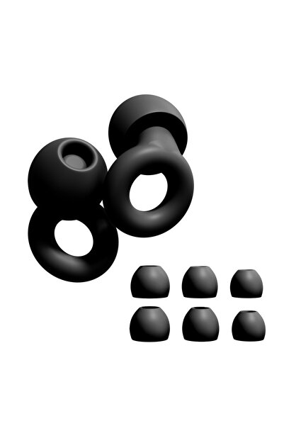 Choice Black Reusable Silicone Earplugs - Noise Cancelling, High-Fidelity Hea...