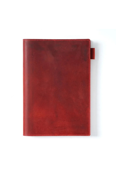 Choice A5 - Red Leather Cover for A5 A6 Journals Notebook Handmade Leather No...