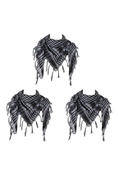 Choice 3 قطع - رمادي، 1/2/3 قطع، كوفية، وشاح صحراوي تكتيكي، لفافة، شماغ، وشاح...