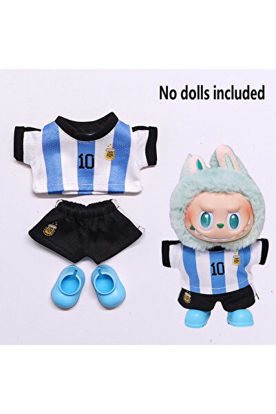 Choice طقم ملابس أزرق مكون من 3 قطع لدمى لابوبو سيليكت، مقاس 15-17 سم، يشمل ق...