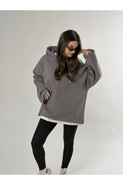 COCOPELLI Стабилна зелена суитшърт с качулка за жени COC2692