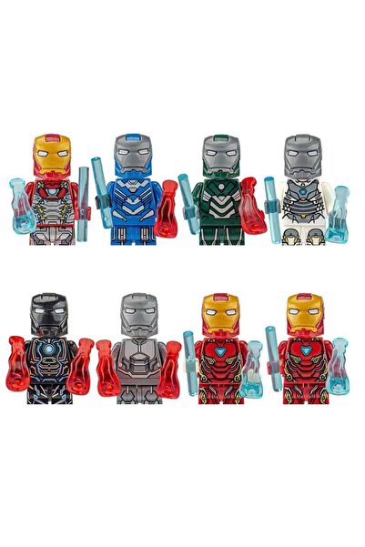 Choice 8 pieces per set 24 piece set of Marvel superhero Spider Man, Iron Man...