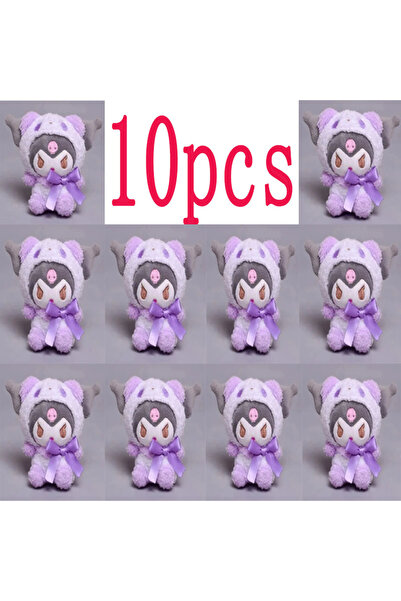 Miniso 12 سم - أ - 10 قطع من سلاسل مفاتيح سانريو كاواي، دمية كورومي القطيفة، ...