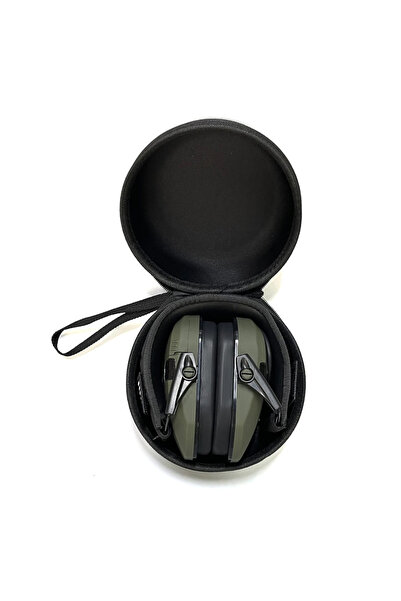 Choice واقيات أذن تكتيكية خضراء اللون مع حافظة، مناسبة للصيد النشط، مزودة بحا...