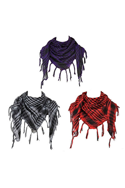 Choice 3 قطع - مزيج من 1/2/3 قطع كوفية، وشاح صحراوي تكتيكي، شماغ، وشاح رأس ور...