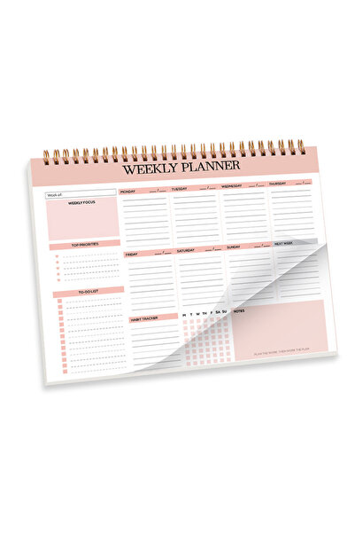 Choice B5 Weekly Planner A B5 Weekly Planner Notebook 104 Page Undated for Student Teacher Twin Coil Bindin