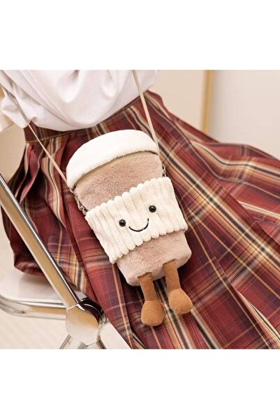 Miniso 15CM-22CM 22CM The latest JC croissant carrying cup bag Kawaii stuffed...